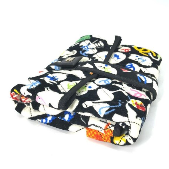 Auth CHANEL Animal pattern Diaper change sheet BABY baby mat Black/Multicolore - Picture 12 of 16